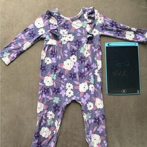 Floral Long Sleeve Baby Romper
